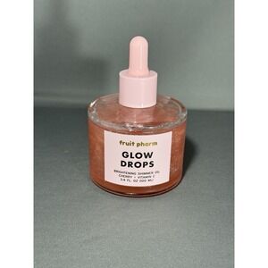 Fruit Pharm Glow Drops Shimmer Oil 3.4oz 100ml New Open Box